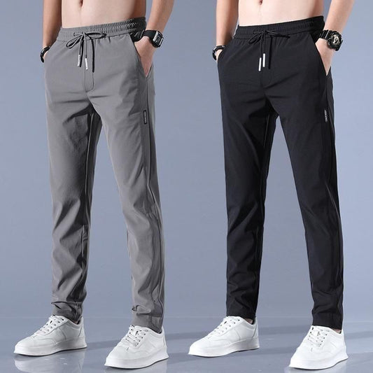 PREMIUM MEN'S HIGH STRETCH SKINNY LYCRA PANTS(Black & Gray) | Buy1 Get 1 Free